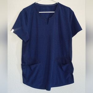 Scrubstar Blue Short Sleeve Scrub Top